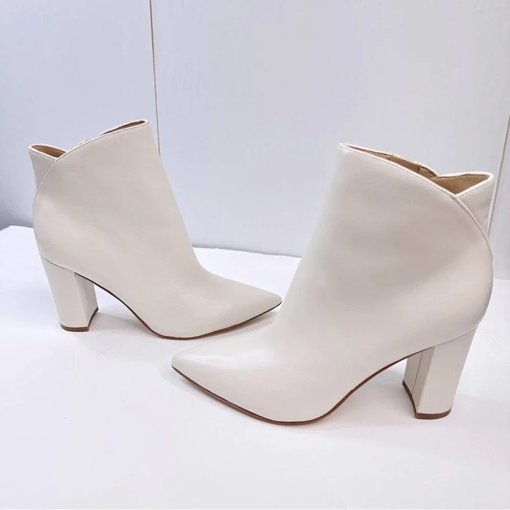 Marc Fisher Ivory Ankle Booties - Picture 4 of 16